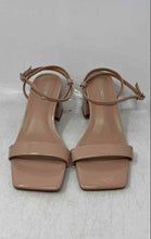 Load image into Gallery viewer, Fashion Nova Womens Nude Open Toe Block Heel Ankle Strap Sandals Size 5.5
