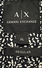 Load image into Gallery viewer, Armani Exchange Mens Black &amp; White Printed Long Sleeve Button-Up Shirt Size XL
