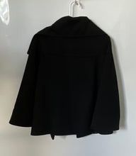 Load image into Gallery viewer, Zara Womens Black Wool Long Sleeve Button Front Jacket Size Small
