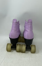 Load image into Gallery viewer, Unbranded Unisex Purple Faux Leather Lace-Up Roller Skates Size EUR 38
