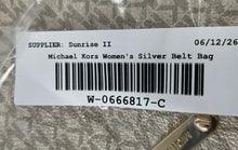 Load image into Gallery viewer, Michael Kors Womens Silver Signature Print Inner Pockets Belt Bag &amp; Fanny pack
