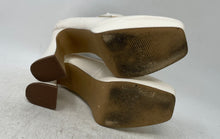 Load image into Gallery viewer, Jenn Ardor Womens White Slip-On Block Loafer Pump Heels Size 6.5M
