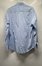 Load image into Gallery viewer, Bugatchi Mens Blue Diamond Print Cotton Long Sleeve Collared Dress Shirt Size 16
