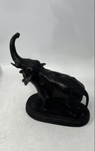 Load image into Gallery viewer, Small Metal Elephant Home Decor Collectible Black Art Sculpture
