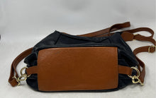 Load image into Gallery viewer, Valentina Womens Brown Black Detachable Strap Convertible Shoulder Handbag
