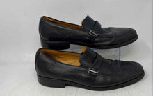 Load image into Gallery viewer, Sandro Moscoloni Mens Black Leather Slip-On Loafer Shoes Size 9 D
