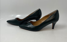 Load image into Gallery viewer, J. Renee Womens Abigaile Black Animal Print Leather Pointed Toe Pump Heels Sz 10
