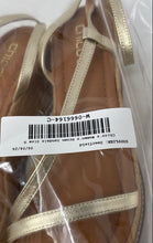 Load image into Gallery viewer, Chico's Womens Carlina Brown Gold-Tone Ankle Strap Platform Sandals Size 9M
