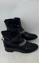 Load image into Gallery viewer, Elizabeth And James Womens Black Leather Back-Zip Ankle Booties Size 9.5
