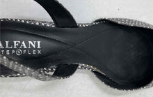 Load image into Gallery viewer, Alfani Womens Ryann Black White Animal Print Pointed Toe Slingback Flats Size 8M
