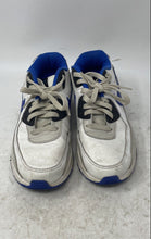 Load image into Gallery viewer, Nike Boys Air Max 90 White Blue Leather Lace-Up Low Top Sneaker Shoes Size 6Y
