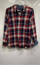 Load image into Gallery viewer, Tommy Hilfiger Womens Red Plaid Long Sleeve Button-Up Shirt Size S/P With Tag

