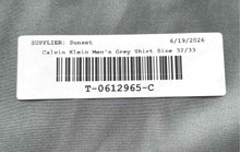 Load image into Gallery viewer, Calvin Klein Mens Gray Slim Fit Infinite Non-Iron Dress Shirt Size 16 32/33
