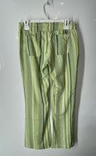 Load image into Gallery viewer, Salt Life Womens Green Striped Drawstring Relaxed Cropped Pants Size M With Tag

