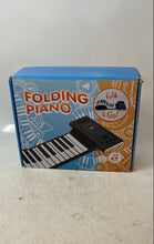 Load image into Gallery viewer, Igloo Essentials Black White Folding Piano Keyboard For Kids With Box Untested
