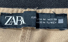 Load image into Gallery viewer, Zara Womens Brown Flat Front Pockets Straight Leg Dress Pants Size Medium

