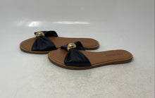 Load image into Gallery viewer, Steve Madden Womens Dipsy Black Leather Open Toe Slip-On Slide Sandals Size 8 M
