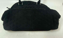 Load image into Gallery viewer, Vera Bradley Womens Black Quilted Inner Pocket Double Handle Shoulder Handbag
