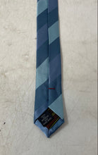 Load image into Gallery viewer, BCBG Attitude Mens Blue Striped Silk Adjustable Pointed Tie One Size
