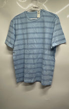 Load image into Gallery viewer, Banana Republic Mens Vintage Blue Striped Cotton Short Sleeve T-Shirt M With Tag
