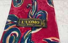 Load image into Gallery viewer, L'Uomo Mens Multicolor Paisley Print Adjustable Designer Tie
