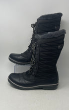 Load image into Gallery viewer, JBU By Jambu Womens Lorna Encore Black Faux Fur Lace-Up Snow Boots Size 9.5M
