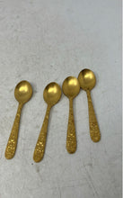 Load image into Gallery viewer, Lot Of 4 Pcs Gold Tone Decorative Collectible Home &amp; Tableware Small Spoons

