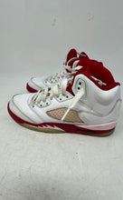 Load image into Gallery viewer, Nike Kids Air Jordan 5 440892-106 White Red Lace-Up Sneaker Shoes Size 5.5Y
