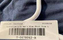 Load image into Gallery viewer, Goodfellow &amp; Co Mens Blue Short Sleeve Regular Fit Polo Shirt Size Large
