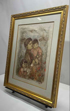 Load image into Gallery viewer, Lorelei &amp; Child Framed Portrait Wall Decor Art Print Signed By Edna Hibel
