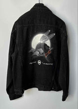 Load image into Gallery viewer, Butterfield Mens Black Cotton Denim Long Sleeve Button-Front Jacket Size L
