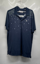 Load image into Gallery viewer, Original Penguin Mens Blue Short Sleeve Polo Shirt Size Large

