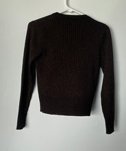 Load image into Gallery viewer, Jones New York Womens Brown Long Sleeve Button Front Cardigan Sweater Size P/P
