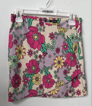 Load image into Gallery viewer, Zara Womens Multicolor Floral Crossover Front Side-Zip Mini Skirt Size Small
