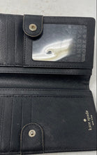 Load image into Gallery viewer, Kate Spade New York Womens Black Outer Pocket Card Holder Bifold Wallet
