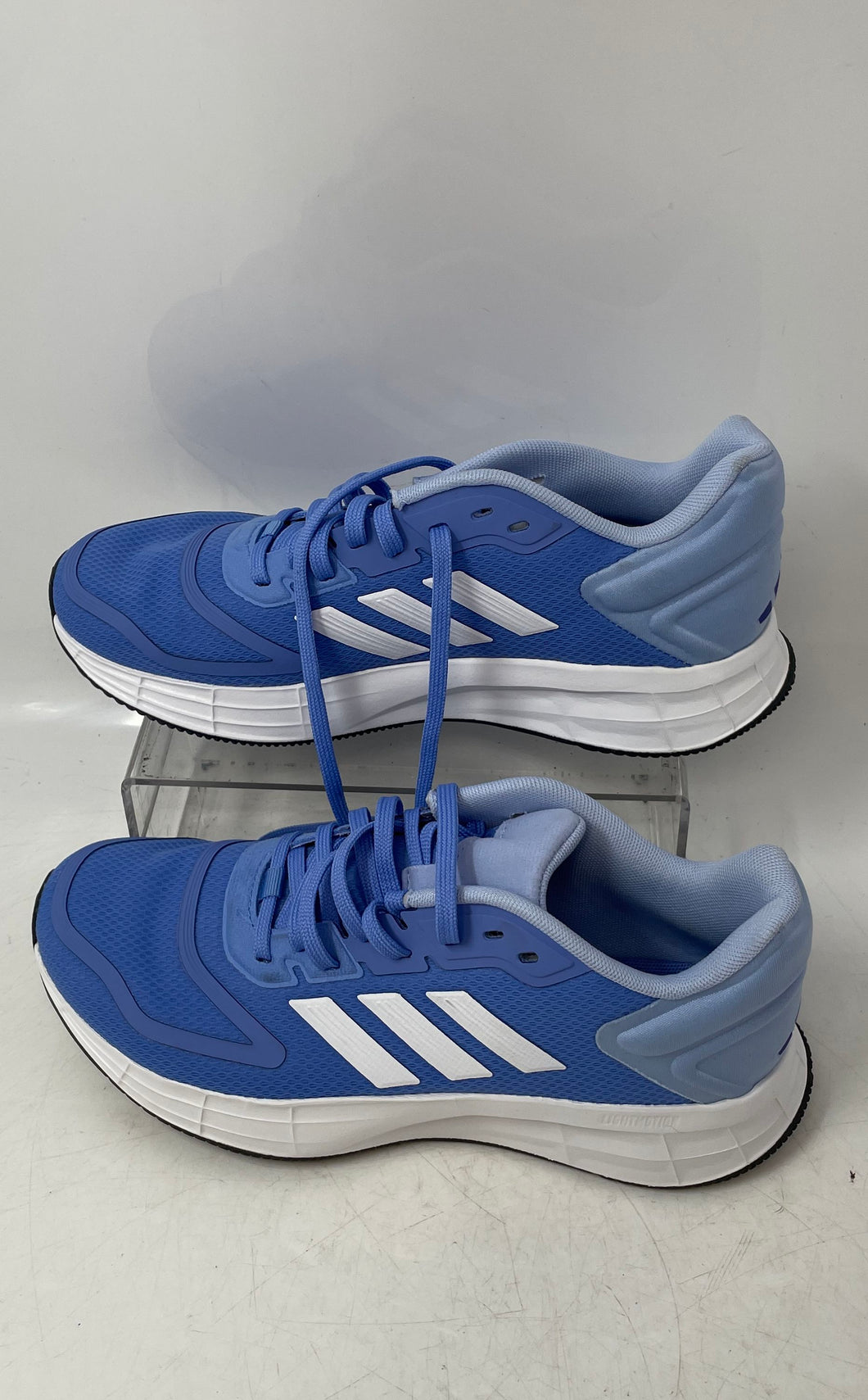 Adidas Womens Duramo 10 Light Blue Low Top Lace-Up Sneaker Shoes Size 7
