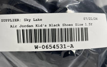 Load image into Gallery viewer, Nike Boys Air Jordan MVP DZ5578-001 Black Lace-Up Mid Top Sneakers Shoes Sz 1.5Y
