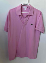 Load image into Gallery viewer, Lacoste Mens Pink Cotton Short Sleeve Collared Classic Fit Polo Shirt Size M

