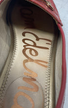 Load image into Gallery viewer, Sam Edelman Womens Orange Croc Embossed Horsebit Slip-On Loafer Shoes Size 8M

