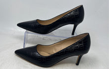 Load image into Gallery viewer, Franco Sarto Womens Black Slip-On Pointed Toe Stiletto Pump Heels Size 6W
