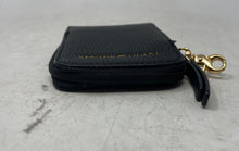 Load image into Gallery viewer, Tommy Hilfiger Unisex Black Leather Detachable Zipper Small Coin Pouch
