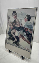 Load image into Gallery viewer, Norman Rockwell Wall Hanging Home Decor No Swimming Framed Art Painting
