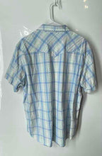 Load image into Gallery viewer, Lucky Brand Mens Blue Plaid Cotton Guaranteed Fit Button-Up Shirt Size L
