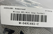 Load image into Gallery viewer, Wilson Gray Composite Leather Lace Inflate 2-4 Lbs NFL Mini Football
