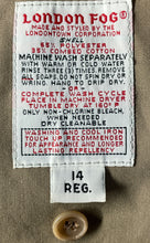 Load image into Gallery viewer, London Fog Womens Khaki Long Sleeve Collared Detachable Hood Trench Coat 14 Reg
