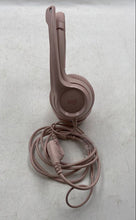Load image into Gallery viewer, Logi Pink Built-In Microphone Wired Over The Ear Headphones
