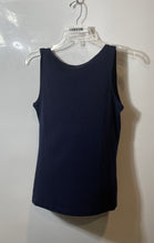 Load image into Gallery viewer, Talbots Womens Blue Cotton Sleeveless Round Neck Pullover Tank Top Size MP
