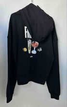 Load image into Gallery viewer, Free AF Mens Black Graphic Print Long Sleeve Pullover Hoodie Size Large
