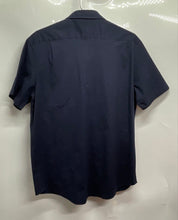 Load image into Gallery viewer, Michael Kors Mens Dark Blue Short Sleeve Classic Fit Button-Up Shirt Size L
