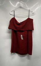 Load image into Gallery viewer, Forever 21 Womens Red Long Sleeve Off-The-Shoulder Pullover Sweater Sz M W/ Tag
